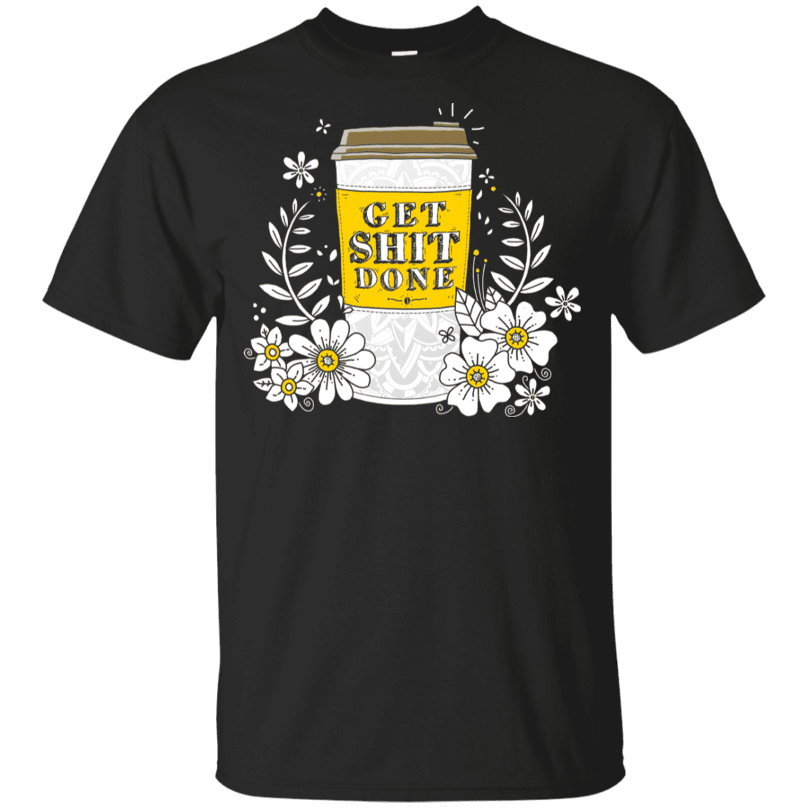 T-Shirts Black / YXS Drink Coffee, Get Shit Done Youth T-Shirt