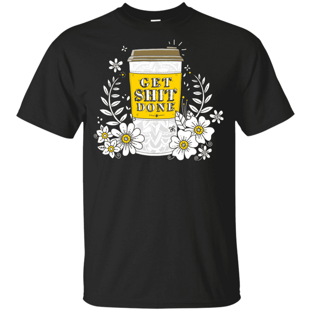 T-Shirts Black / YXS Drink Coffee, Get Shit Done Youth T-Shirt