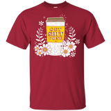 T-Shirts Cardinal / YXS Drink Coffee, Get Shit Done Youth T-Shirt