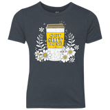 T-Shirts Vintage Navy / YXS Drink Coffee, Get Shit Done Youth Triblend T-Shirt