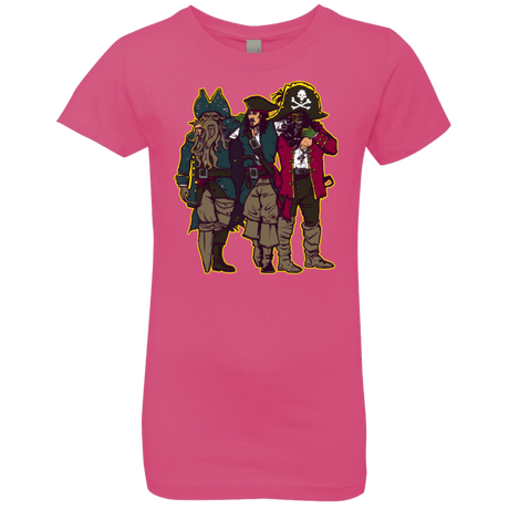 T-Shirts Hot Pink / YXS Drink Up Me Hearties Girls Premium T-Shirt