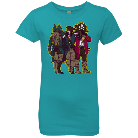 T-Shirts Tahiti Blue / YXS Drink Up Me Hearties Girls Premium T-Shirt