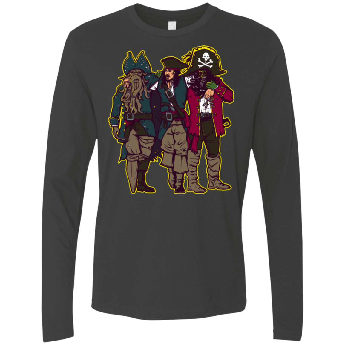 T-Shirts Heavy Metal / Small Drink Up Me Hearties Men's Premium Long Sleeve