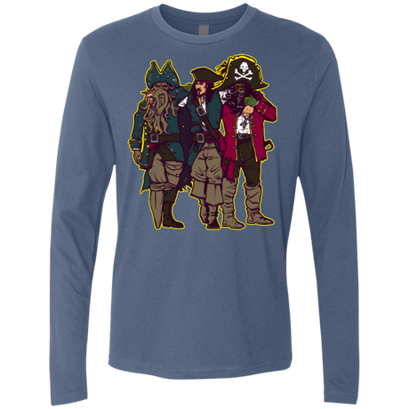 T-Shirts Indigo / Small Drink Up Me Hearties Men's Premium Long Sleeve