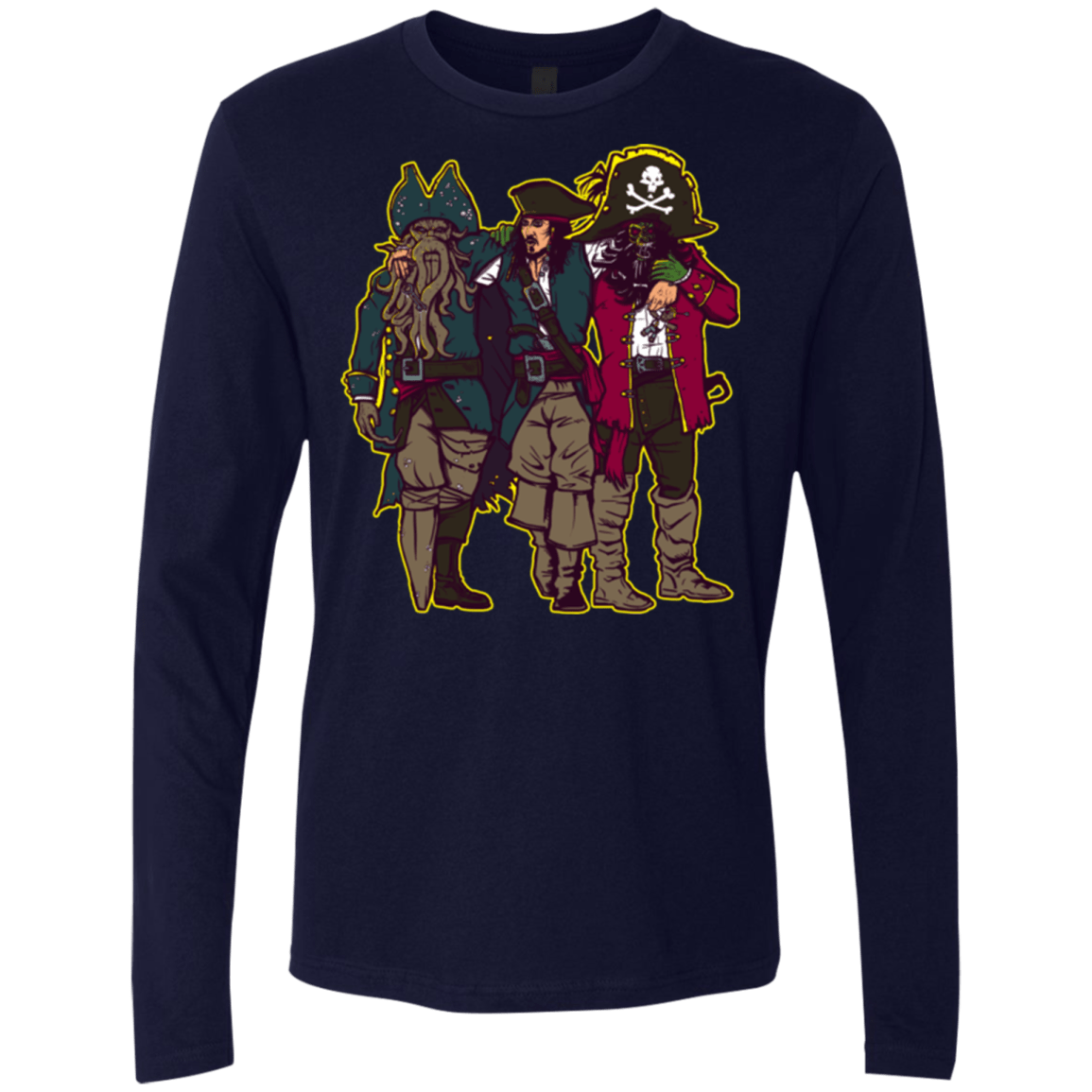T-Shirts Midnight Navy / Small Drink Up Me Hearties Men's Premium Long Sleeve