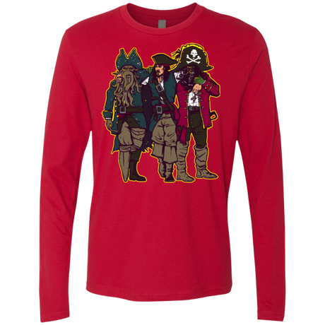 T-Shirts Red / Small Drink Up Me Hearties Men's Premium Long Sleeve