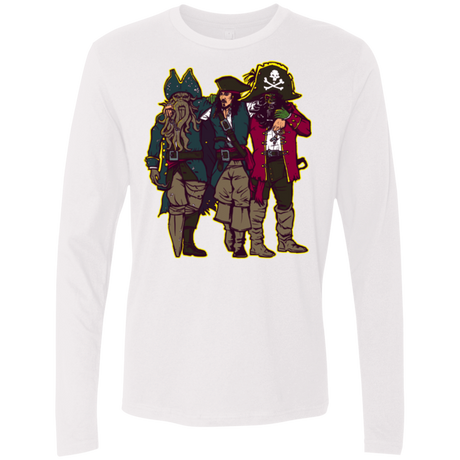 T-Shirts White / Small Drink Up Me Hearties Men's Premium Long Sleeve