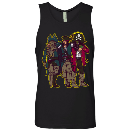 T-Shirts Black / Small Drink Up Me Hearties Men's Premium Tank Top