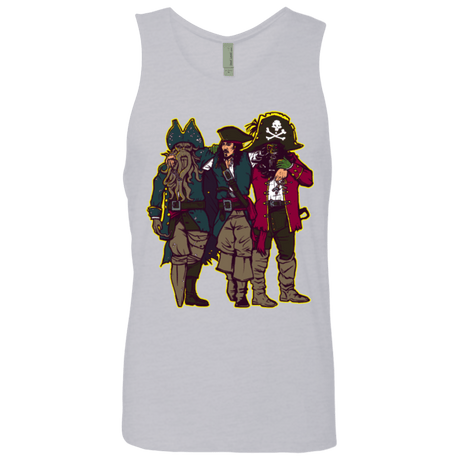 T-Shirts Heather Grey / Small Drink Up Me Hearties Men's Premium Tank Top