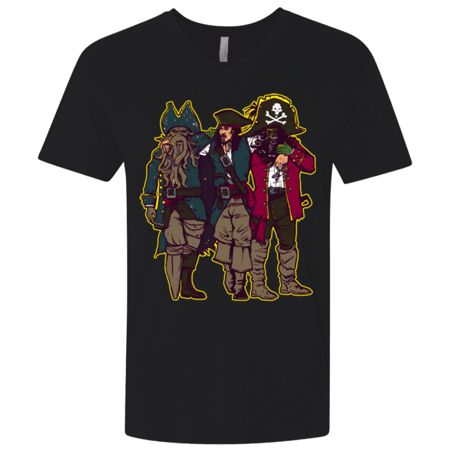 T-Shirts Black / X-Small Drink Up Me Hearties Men's Premium V-Neck