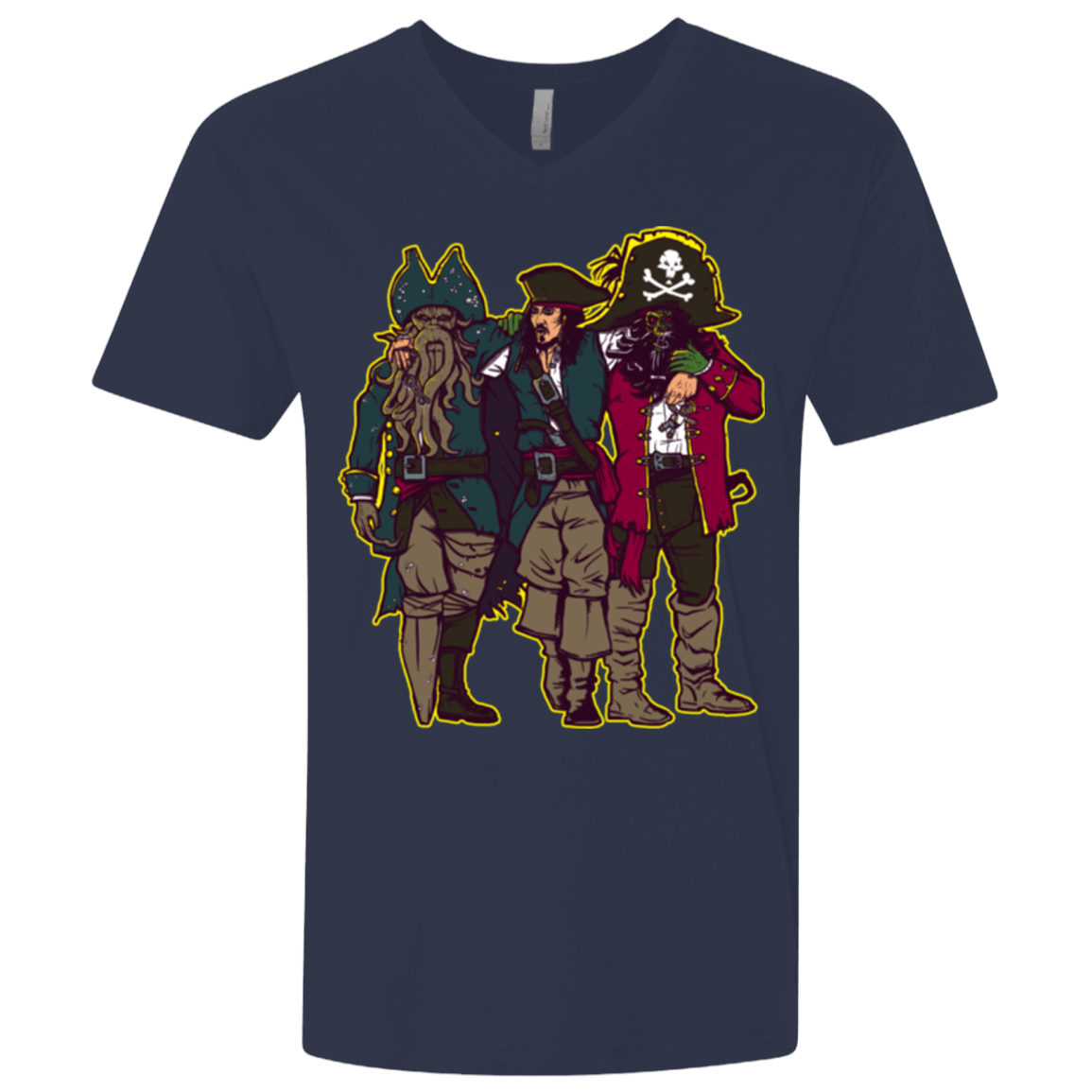 T-Shirts Midnight Navy / X-Small Drink Up Me Hearties Men's Premium V-Neck