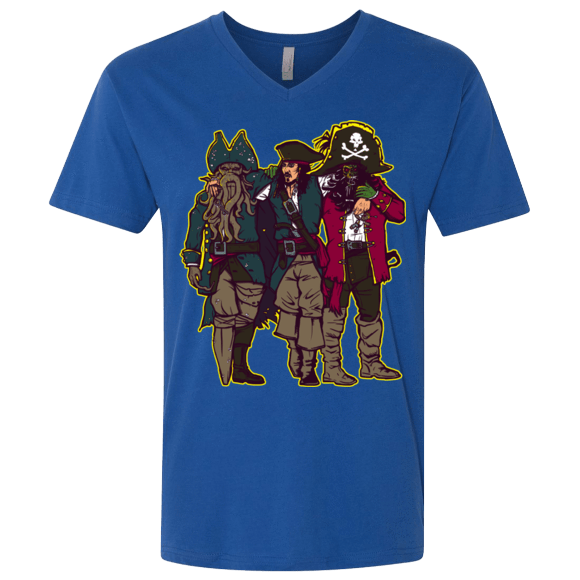 T-Shirts Royal / X-Small Drink Up Me Hearties Men's Premium V-Neck