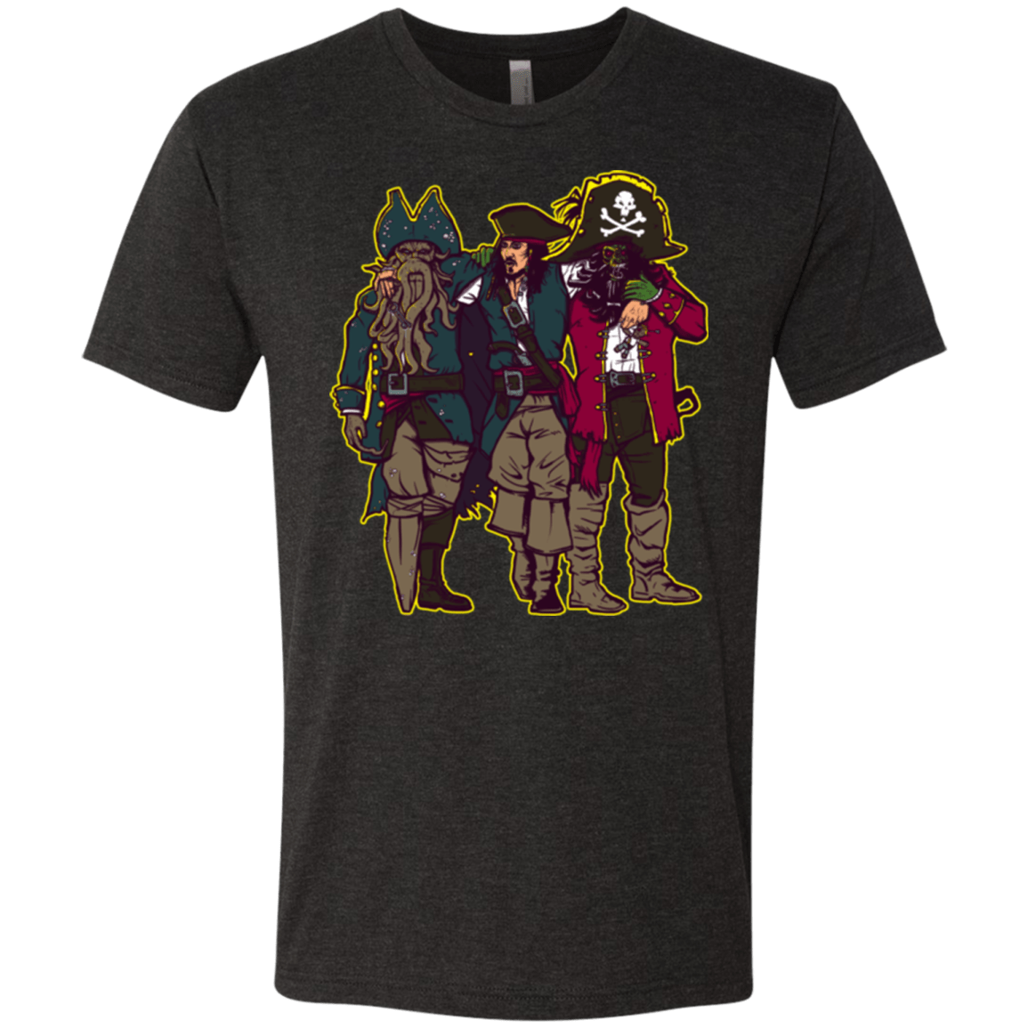 T-Shirts Vintage Black / Small Drink Up Me Hearties Men's Triblend T-Shirt