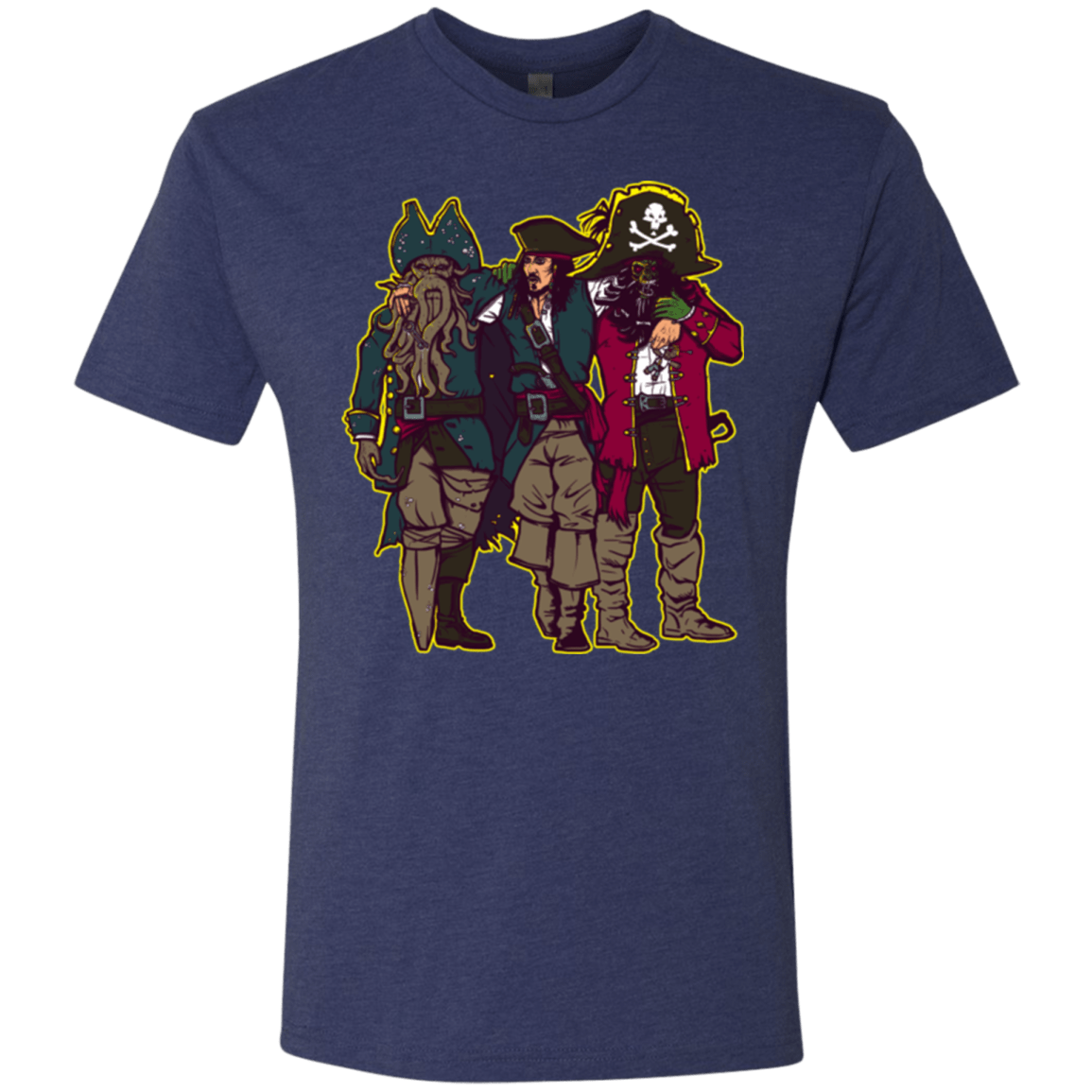 T-Shirts Vintage Navy / Small Drink Up Me Hearties Men's Triblend T-Shirt