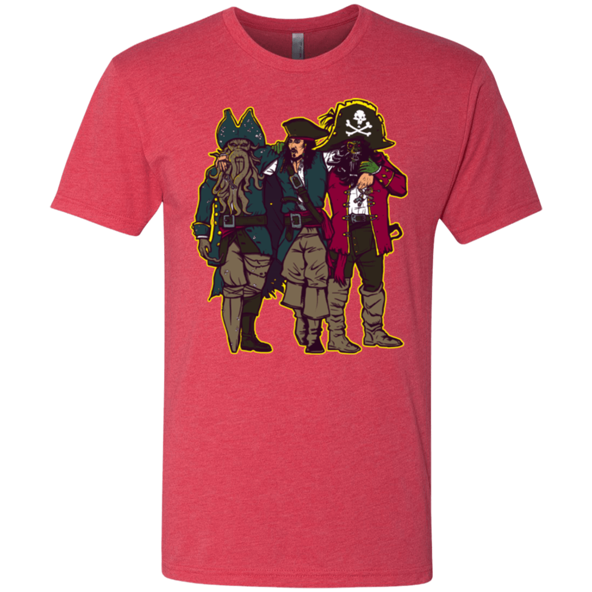 T-Shirts Vintage Red / Small Drink Up Me Hearties Men's Triblend T-Shirt