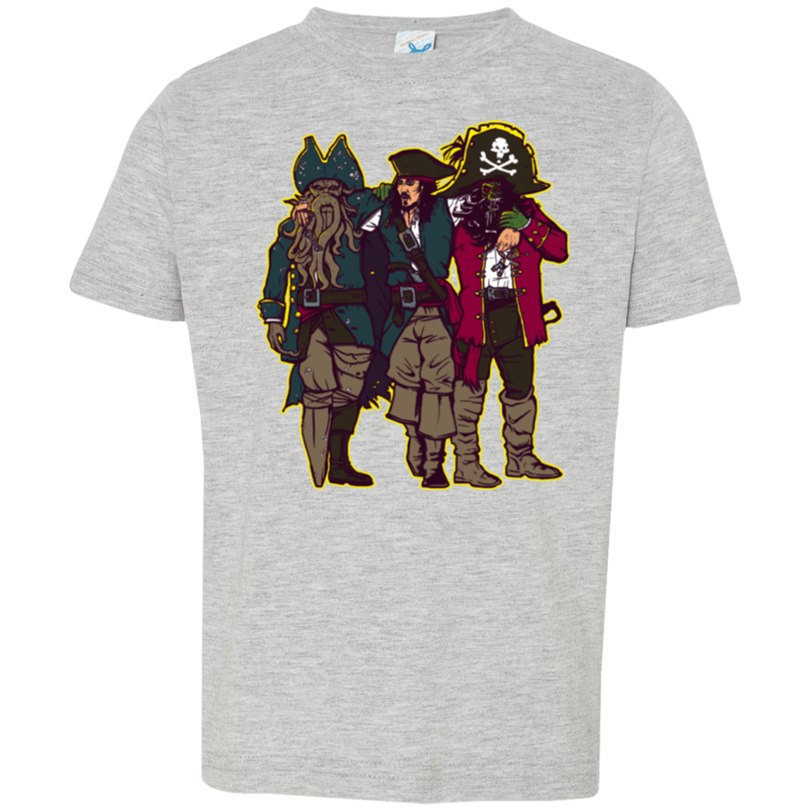 T-Shirts Heather Grey / 2T Drink Up Me Hearties Toddler Premium T-Shirt