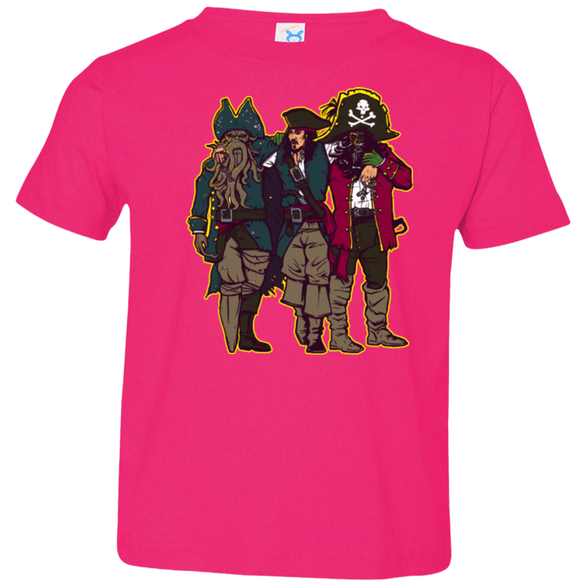 T-Shirts Hot Pink / 2T Drink Up Me Hearties Toddler Premium T-Shirt