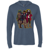 T-Shirts Indigo / X-Small Drink Up Me Hearties Triblend Long Sleeve Hoodie Tee