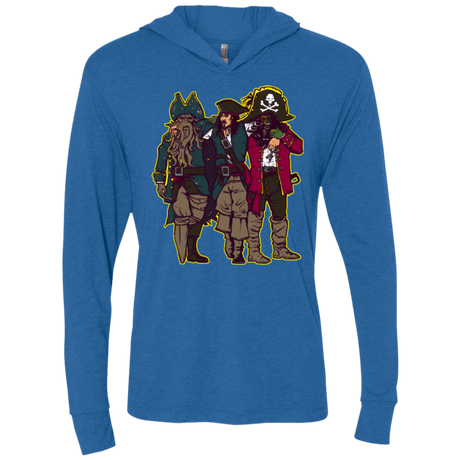 T-Shirts Vintage Royal / X-Small Drink Up Me Hearties Triblend Long Sleeve Hoodie Tee