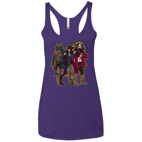 T-Shirts Purple Rush / X-Small Drink Up Me Hearties Women's Triblend Racerback Tank