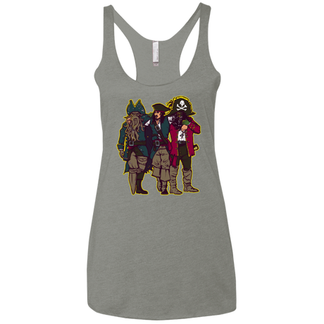 T-Shirts Venetian Grey / X-Small Drink Up Me Hearties Women's Triblend Racerback Tank