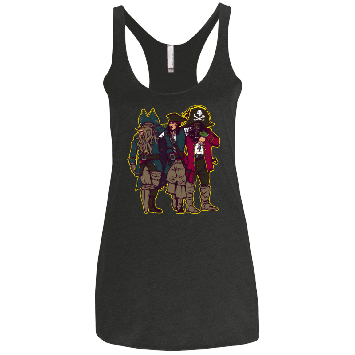 T-Shirts Vintage Black / X-Small Drink Up Me Hearties Women's Triblend Racerback Tank