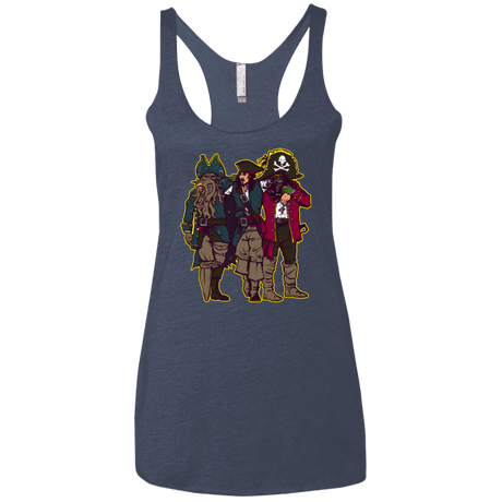 T-Shirts Vintage Navy / X-Small Drink Up Me Hearties Women's Triblend Racerback Tank