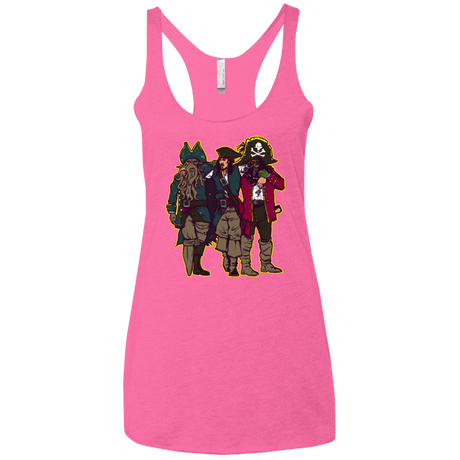 T-Shirts Vintage Pink / X-Small Drink Up Me Hearties Women's Triblend Racerback Tank