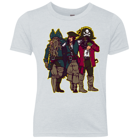 T-Shirts Heather White / YXS Drink Up Me Hearties Youth Triblend T-Shirt