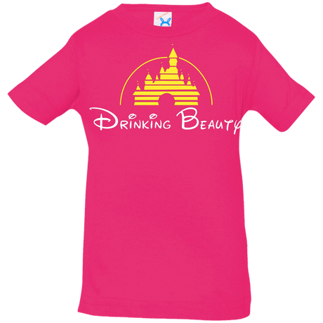 T-Shirts Hot Pink / 6 Months Drinking Beauty Infant Premium T-Shirt