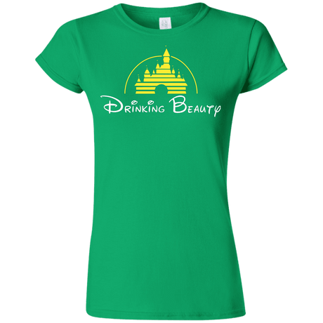 T-Shirts Irish Green / S Drinking Beauty Junior Slimmer-Fit T-Shirt