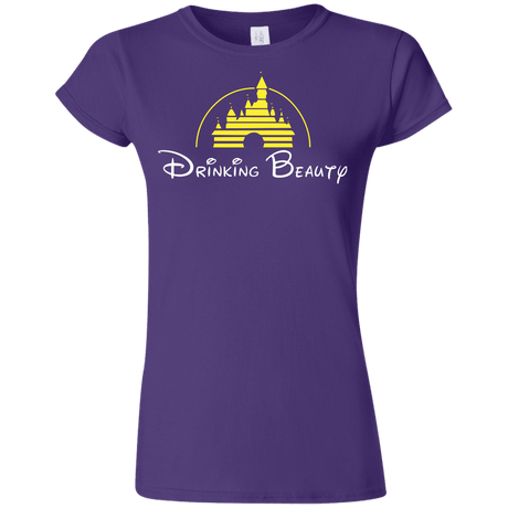 T-Shirts Purple / S Drinking Beauty Junior Slimmer-Fit T-Shirt