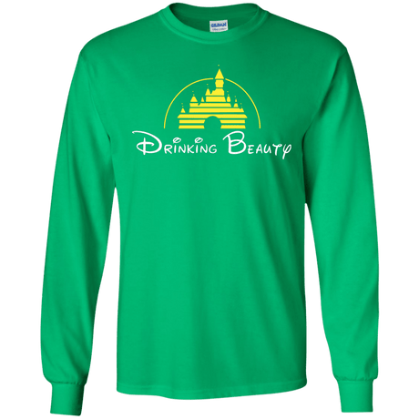 T-Shirts Irish Green / S Drinking Beauty Men's Long Sleeve T-Shirt