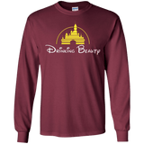 T-Shirts Maroon / S Drinking Beauty Men's Long Sleeve T-Shirt