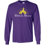 T-Shirts Purple / S Drinking Beauty Men's Long Sleeve T-Shirt