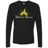 T-Shirts Black / S Drinking Beauty Men's Premium Long Sleeve