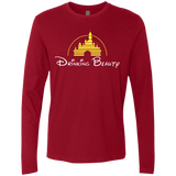 T-Shirts Cardinal / S Drinking Beauty Men's Premium Long Sleeve
