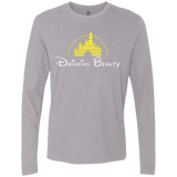 T-Shirts Heather Grey / S Drinking Beauty Men's Premium Long Sleeve