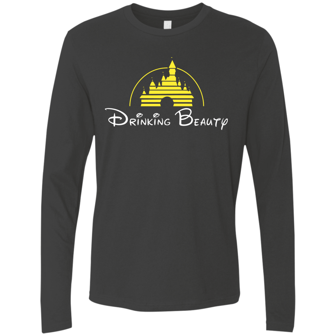 T-Shirts Heavy Metal / S Drinking Beauty Men's Premium Long Sleeve
