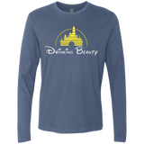 T-Shirts Indigo / S Drinking Beauty Men's Premium Long Sleeve