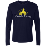 T-Shirts Midnight Navy / S Drinking Beauty Men's Premium Long Sleeve