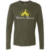 T-Shirts Military Green / S Drinking Beauty Men's Premium Long Sleeve