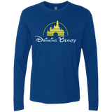 T-Shirts Royal / S Drinking Beauty Men's Premium Long Sleeve