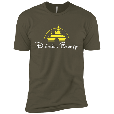 T-Shirts Military Green / X-Small Drinking Beauty Men's Premium T-Shirt