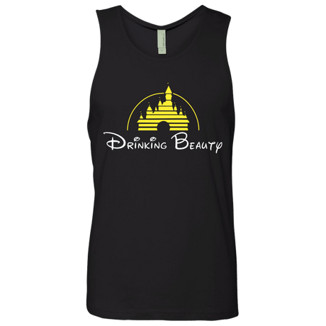 T-Shirts Black / S Drinking Beauty Men's Premium Tank Top