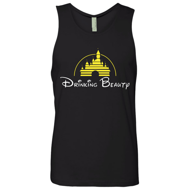 T-Shirts Black / S Drinking Beauty Men's Premium Tank Top