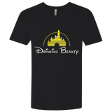 T-Shirts Black / X-Small Drinking Beauty Men's Premium V-Neck