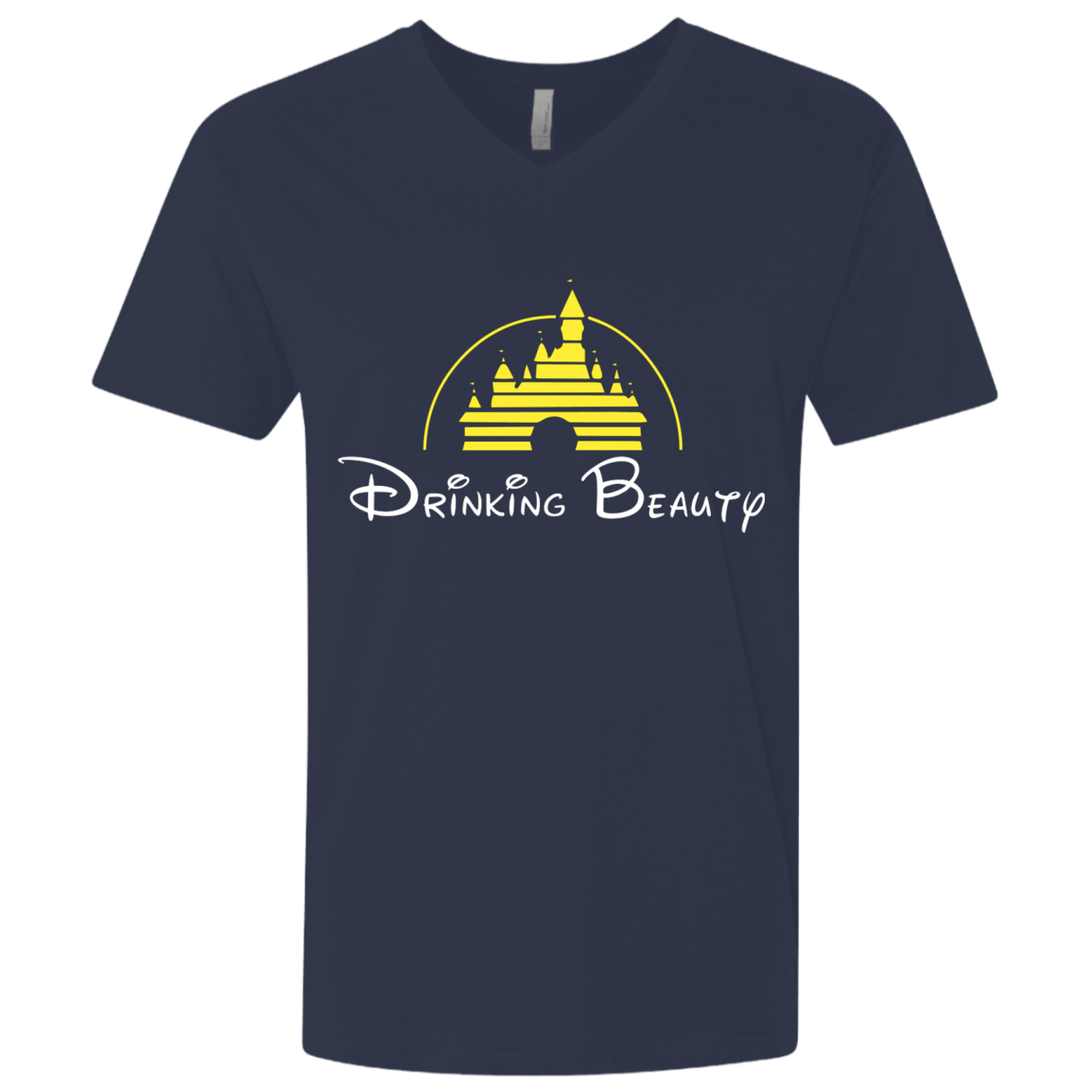 T-Shirts Midnight Navy / X-Small Drinking Beauty Men's Premium V-Neck