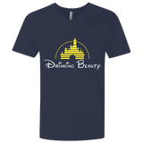 T-Shirts Midnight Navy / X-Small Drinking Beauty Men's Premium V-Neck