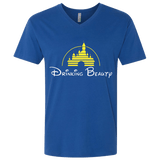 T-Shirts Royal / X-Small Drinking Beauty Men's Premium V-Neck